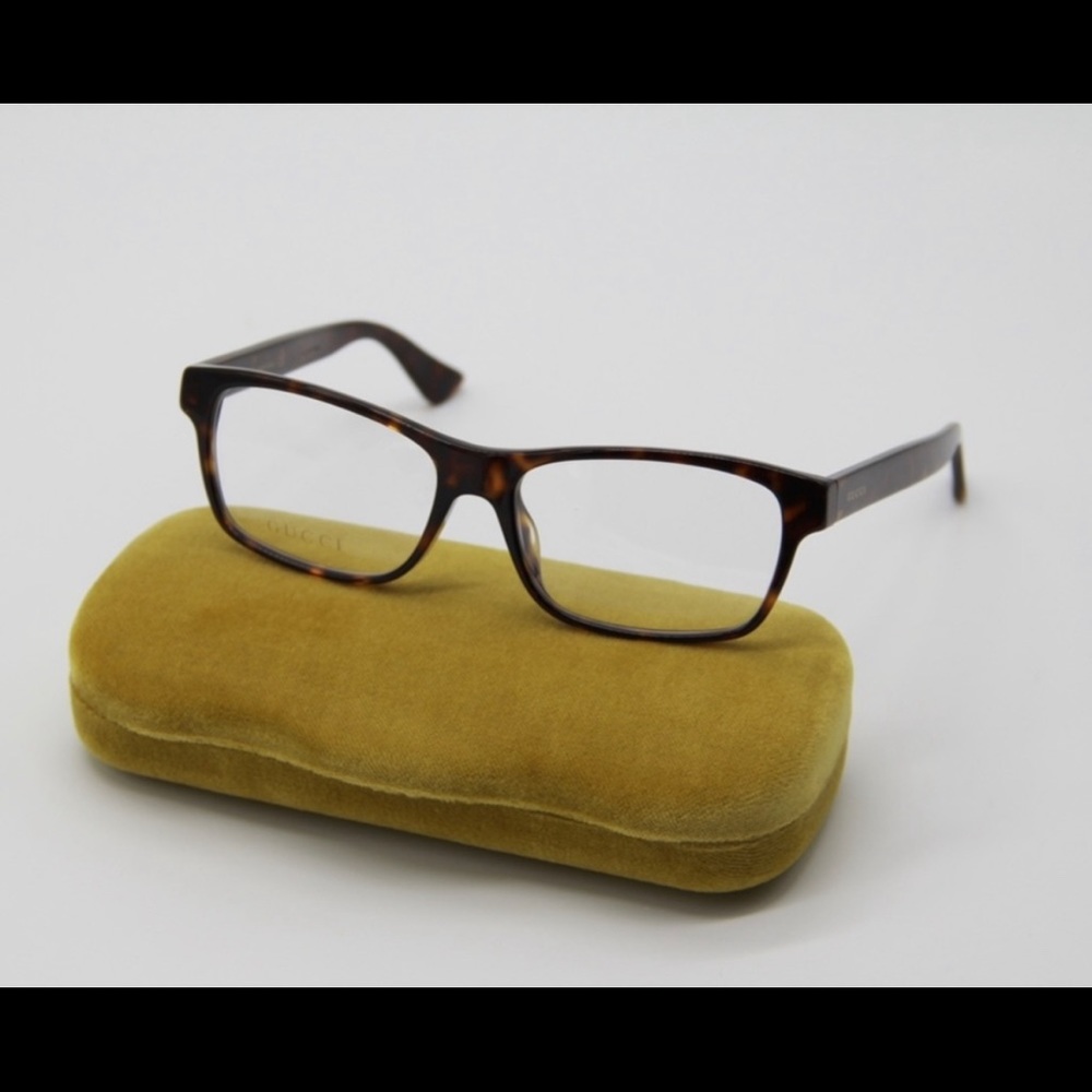 NEW GUCCI GG0006OA 011 HAVANA UNISEX EYEGLASSES GUCCI GG0006 EYEWEAR GUCCI - Picture 4 of 4